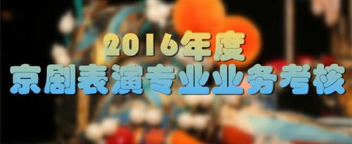 韩国少女咣咣操屄在线国家京剧院2016年度京剧表演专业业务考...